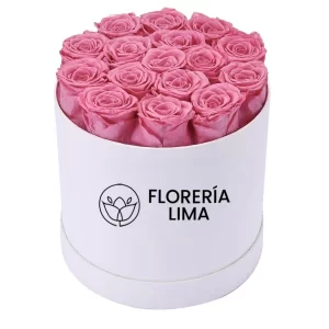 Caja Clasica de Rosas Rosadas