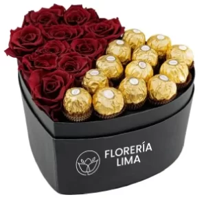 box de corazón ferrero