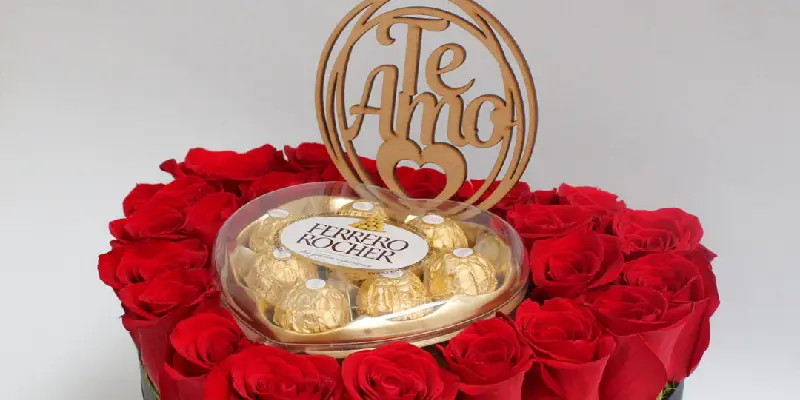 heart box de amor chocolate ferrero 