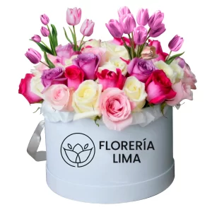 Caja de Flores Isabella Sombrero