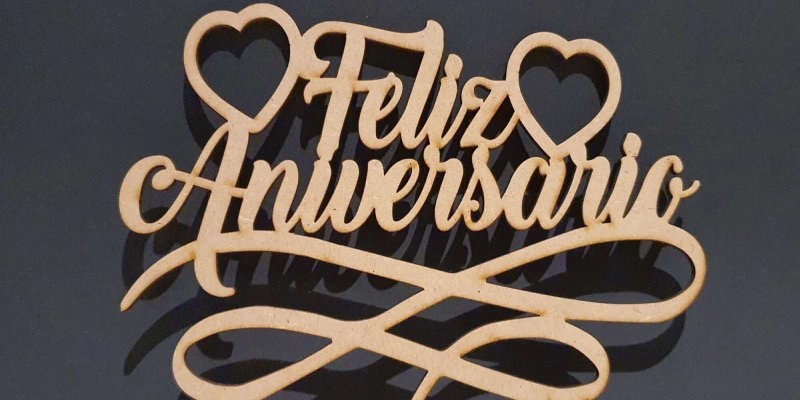 Topper Pin Feliz Aniversario