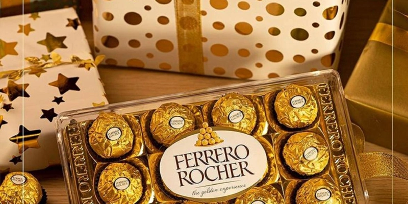 caja de ferrero rocher detalle