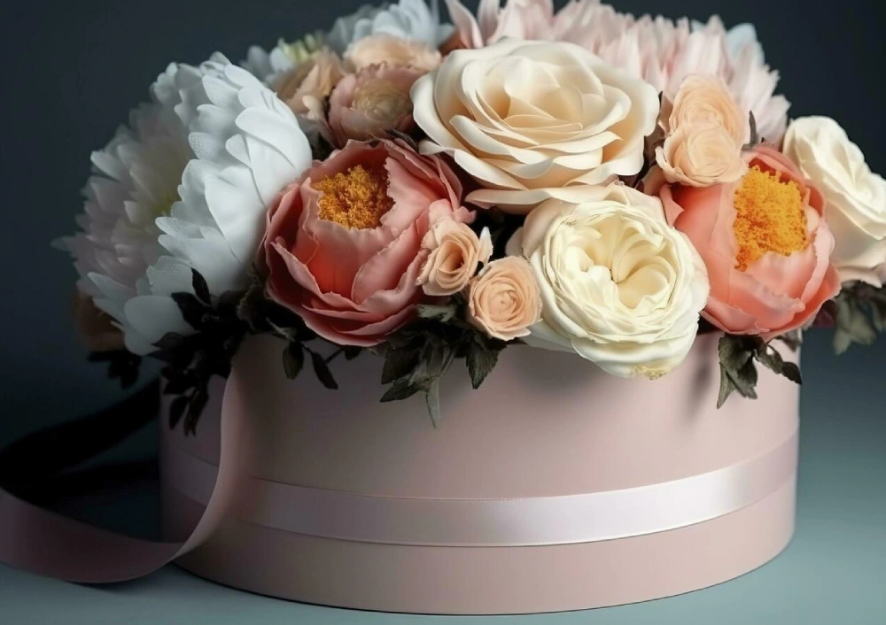 rosas pastel XL caja