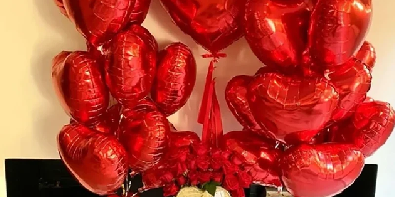 globos de corazón rojo de 18 pulgadas, 10 unidades, 1 unidad, 36 pulgadas, san valentín