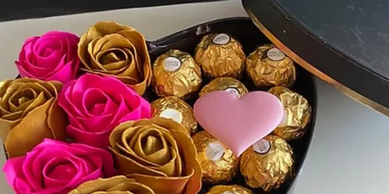 chocolates y rosas