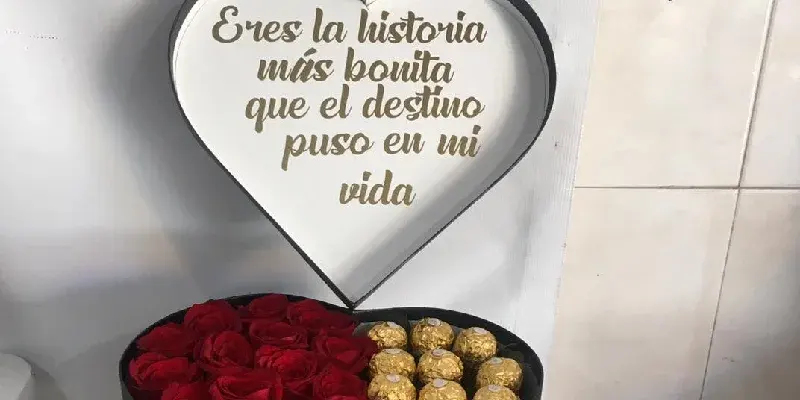 personalized box of ferrero chocolates with roses