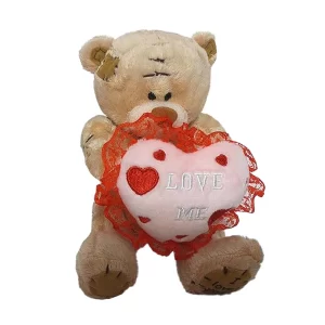 oso corazón adorno peluche