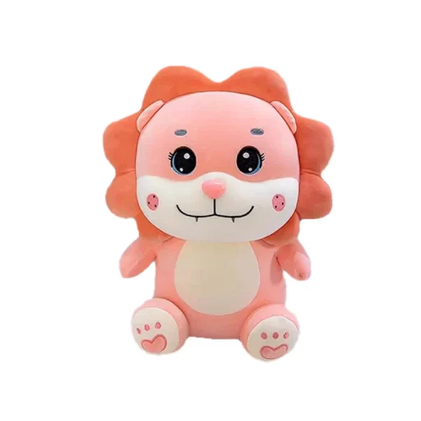 peluche leona rosa