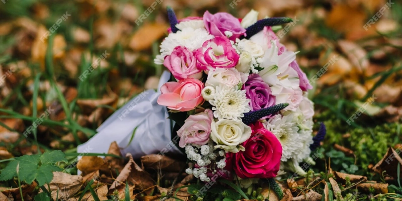 ramo de bodas follaje fotografía primaveral