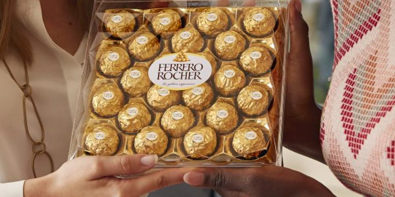 bombones ferrero rocher  premium caja foto