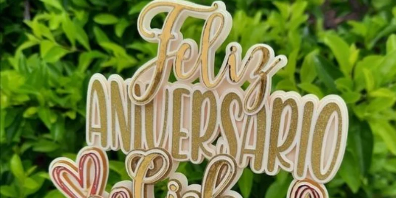 topper de feliz aniversario para pareja