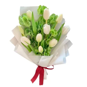 Ramo 10 Tulipanes Blanco