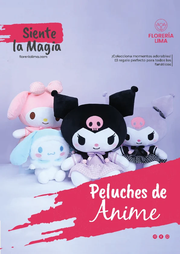 portada de peluches de animes